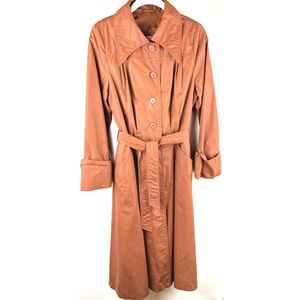 Vintage 70s tailored light Trenchcoat Carol Cohen for Braefair Pockets Belt